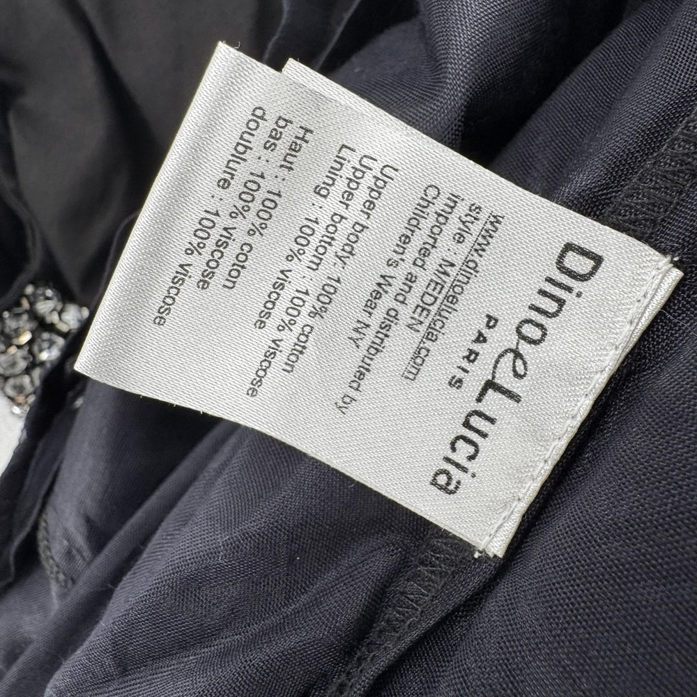 Dino e‎ Lucia Dress Girls XS Beaded Chiffon Skirt Party Formal Paris Designer - Picture 8 of 10